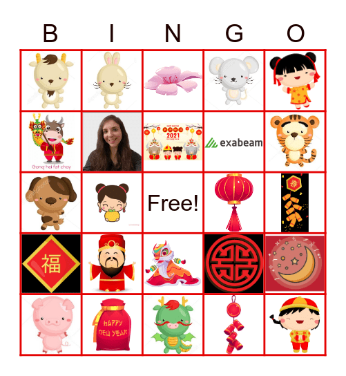 Chinese New Year Bingo Card