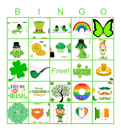 St. Patty's Day BINGO Card