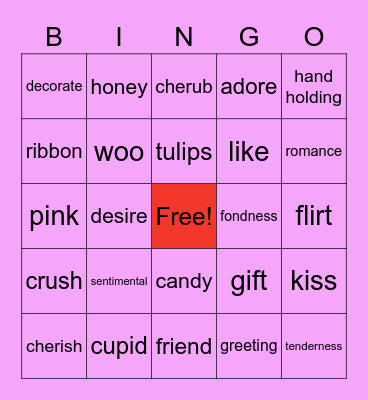 A++   The LOVE Edition Bingo Card