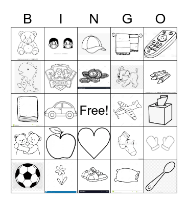 Scavenger Hunt at Home Bingo Card