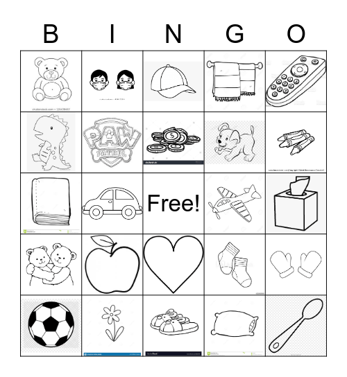 Scavenger Hunt at Home Bingo Card