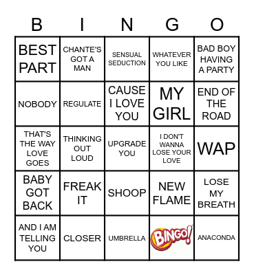 KAMIKAZI KARAOKE       211-21-3 Bingo Card