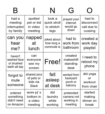 Audrey Bingo Card