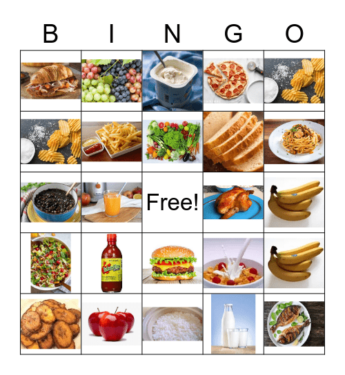 ¡Vamos a comer! Bingo Card