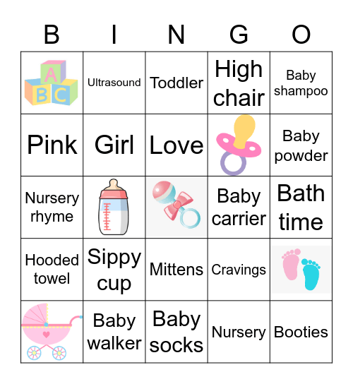 Baby Bingo Card