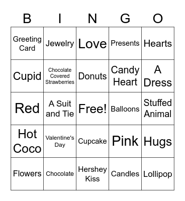 Valentine's Day! Bingo Card