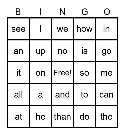 RORY'S BINGO GAME Bingo Card