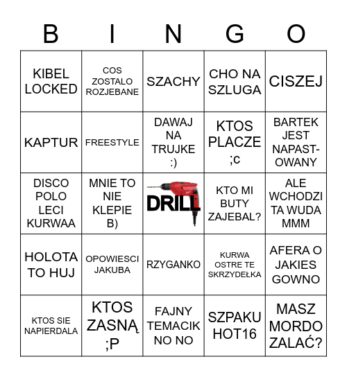 18 FRANIA Bingo Card