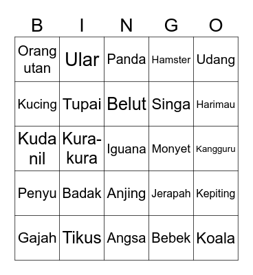 Bingo time Bingo Card