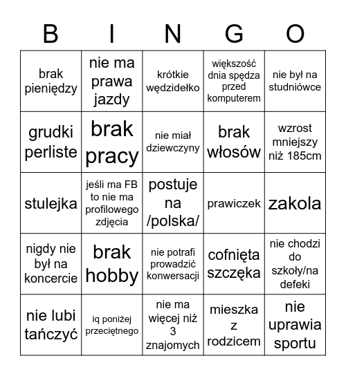 /polska/ bingo Card