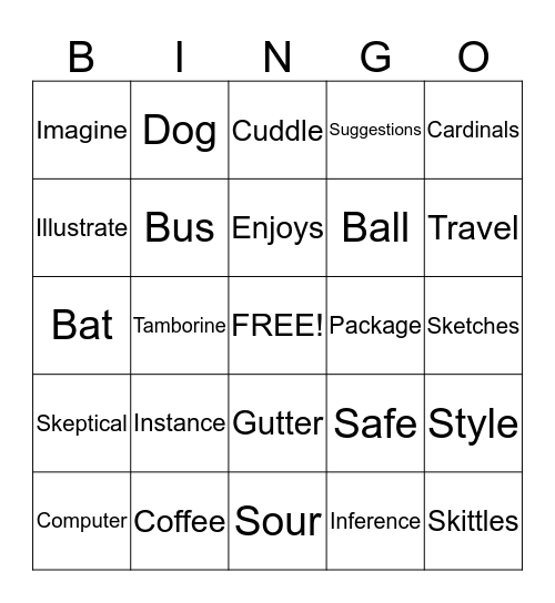 What Do Illustrators Do: Vocabulary Bingo Card