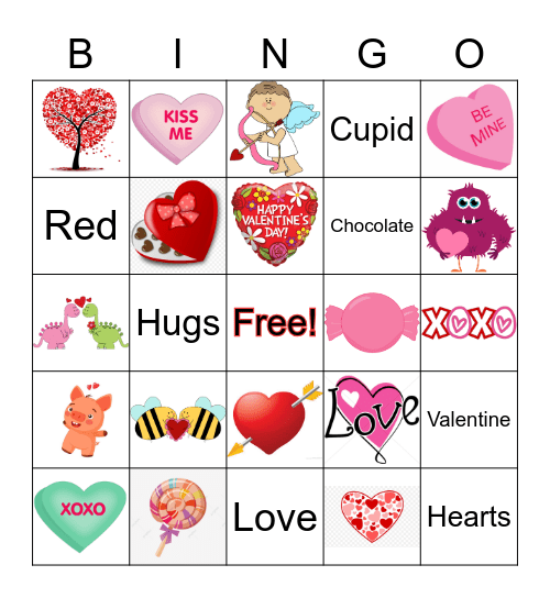 Valentines! Bingo Card