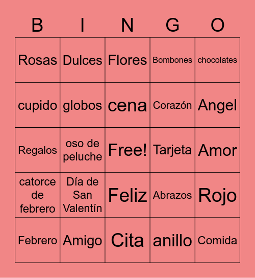 Dia de San Valentin con Sol! Bingo Card