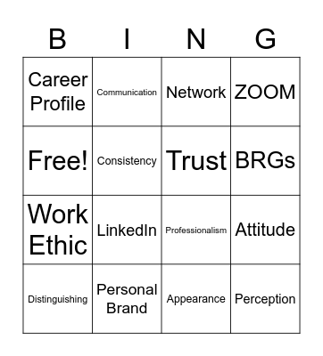 Branding Bingo Card