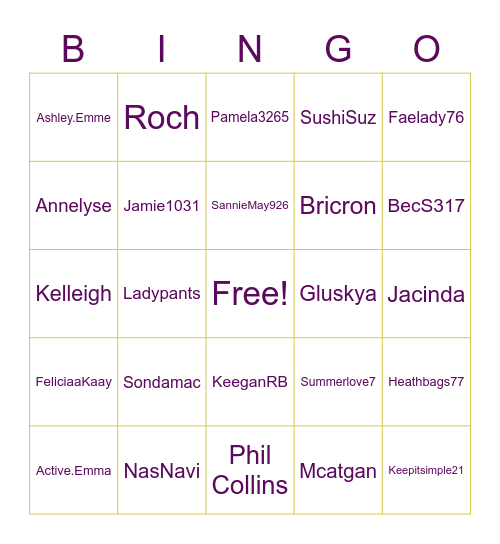 Shelf Indulgence Bingo Card