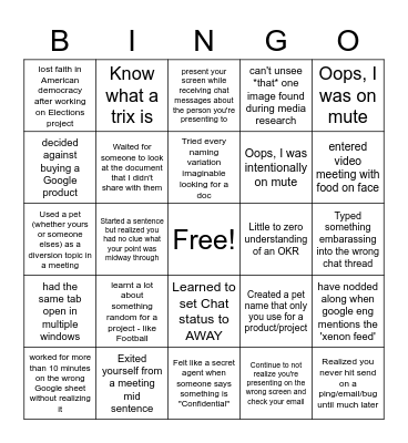 US/AR CARE Bingo 2! Bingo Card