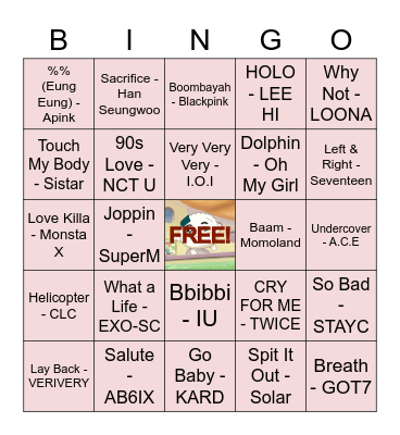 nxrnxsamxra23 <3 Bingo Card
