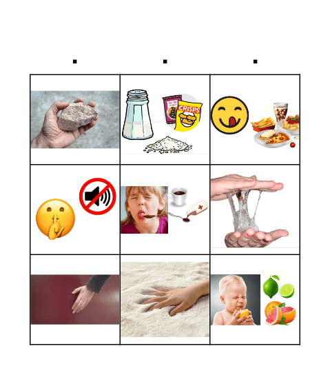 Adjectives Bingo Card