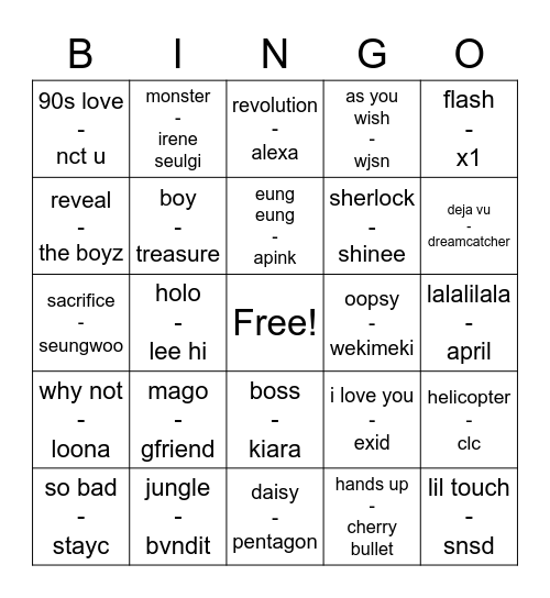 ccandyxiaoland Bingo Card