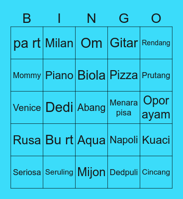 IRENEOPR91 Bingo Card