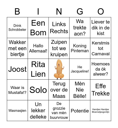 #DoeHetVoorDeCarnaval Bingo Card