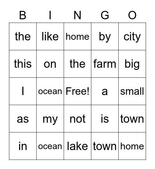 PCI Lessons 1-20 Bingo Card