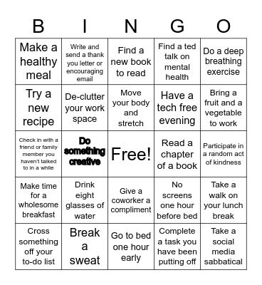 Mary Clare Bingo Card