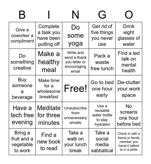 OLTD 503 Seminar 5 Bingo Card