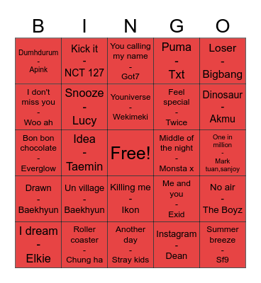 Zkdlia288 Bingo Card