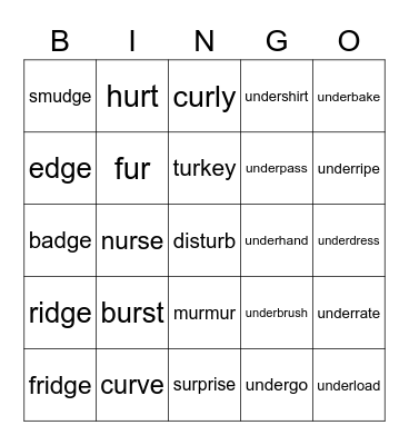 Lesson 78 Bingo Card