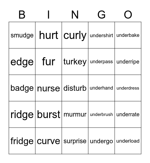 Lesson 78 Bingo Card