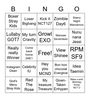 @Felix_mco Bingo Card