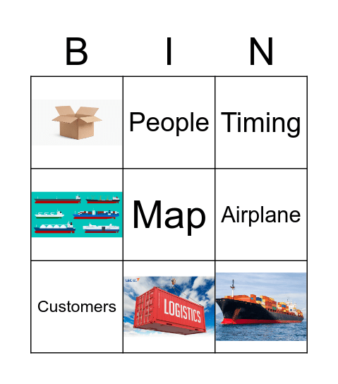 Logistics Bingo Card