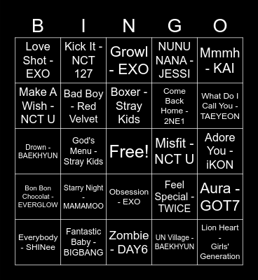 @mo_onbyullie Bingo Card