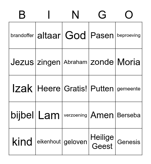 Preekbingo 14-2 Bingo Card