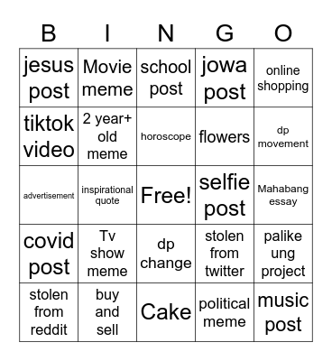 fsafsa Bingo Card