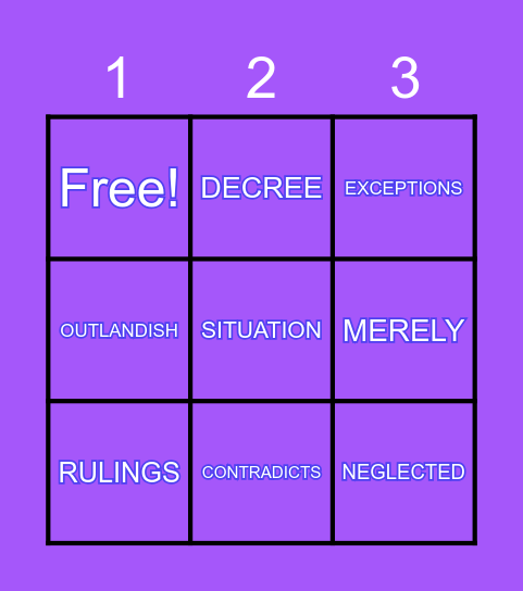 Sabr House 15 BINGO Game Bingo Card