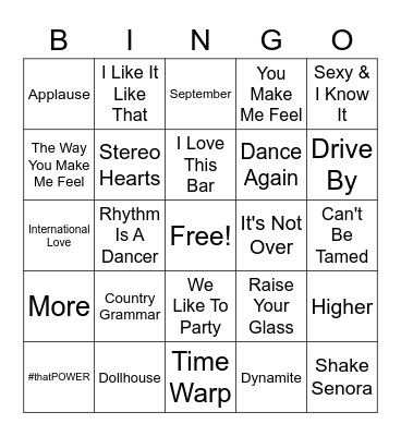 Super Round Bingo Card