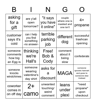 Valentine's Day Sunday Funday BINGO!!!!!!!! Bingo Card