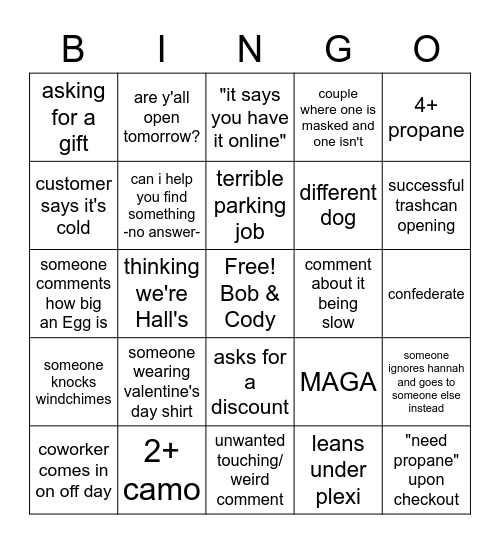 Valentine's Day Sunday Funday BINGO!!!!!!!! Bingo Card