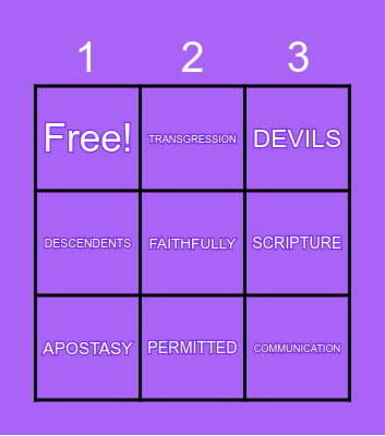 Sabr House 16 BINGO Game Bingo Card