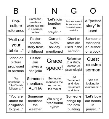 MCC BINGO Card