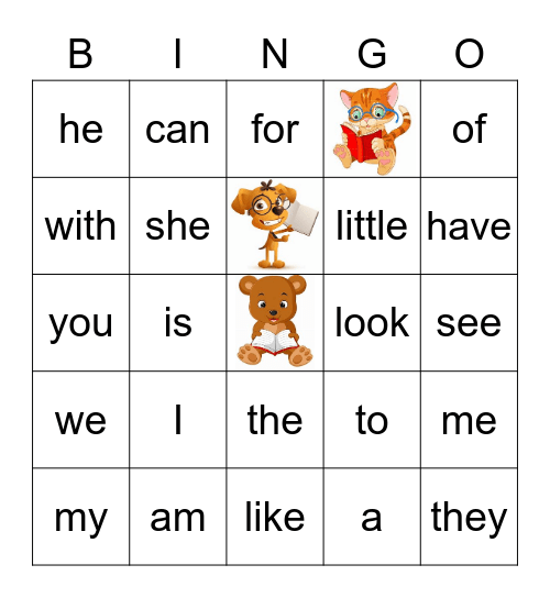 Ready Gen Sight Words 2 Bingo Card