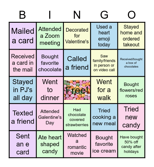 GFG Valentine's Bingo Card