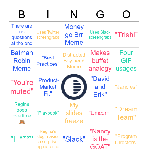 On Deck Bingo Card