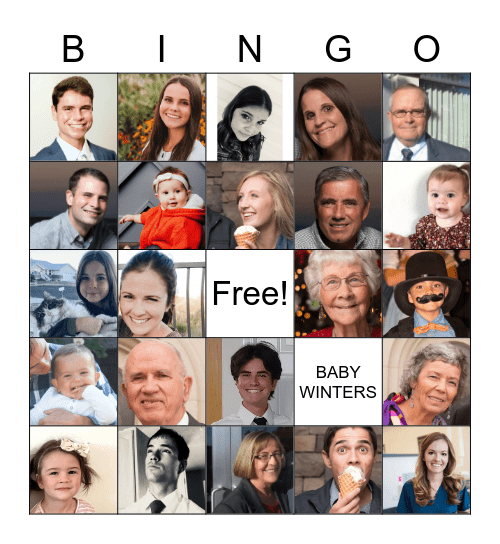 Family BINGO Card