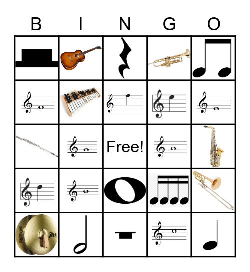 Musical Bingo! Bingo Card