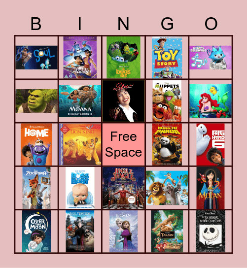 Movie Music Bingo #2 Bingo Card