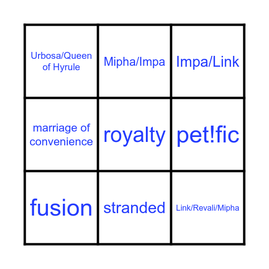 aviatordame's rareships! Bingo Card