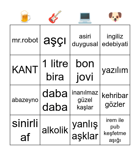 PELIN Bingo Card